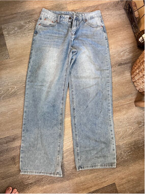 Women's GAIETY JEANS Light Blue Straight Leg Jeans M